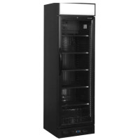 Kylmäkaappi lasiovella Tefcold CEV435CP musta