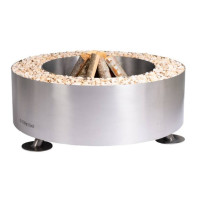 Ulkotulisija GrillSymbol Luna Silver Ø 119 cm