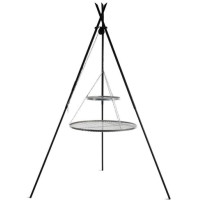 Kolmijalka TIPI 210 cm kahdella RST-grilliritilällä