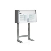 Pakastekaappi seinälle lasiovilla Tefcold MTF Mini