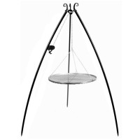 Kolmijalka 200 cm + grilliritilä ⌀ 80 cm + vinssi Cook King