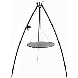 Kolmijalka 200 cm + grilliritilä ⌀ 80 cm + vinssi Cook King