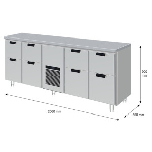 Juomavetolaatikosto Porkka B55/2-2-CDX-2-2