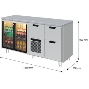 Juomavetolaatikosto Porkka B55/SG8-CDX-2