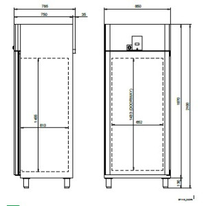 Pakastuskaappi Inventus DF8