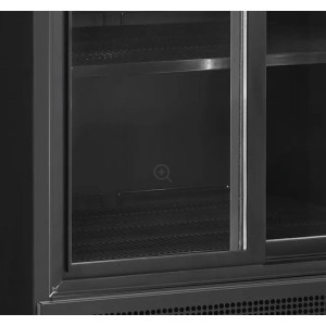 Kylmäkaappi lasiovilla ja mainosvalotaululla Tefcold FSC891S