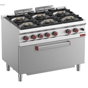 Kaasuliesi +  kaasu-uuni GN 2/1 Diamond G7/6BFM11-N