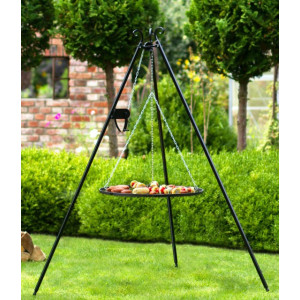 Kolmijalka 180 cm grilliritilällä ⌀ 70 cm + vinssi Cook King