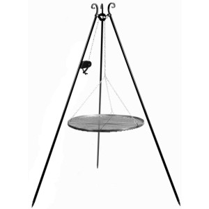 Kolmijalka 180 cm grilliritilällä ⌀ 70 cm + vinssi Cook King