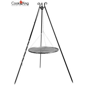 Kolmijalka 180 cm grilliritilällä ⌀ 70 cm Cook King