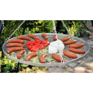 Kolmijalka 180 cm kahdella grilliritilällä ⌀ 70 cm + ⌀ 40 cm Cook King