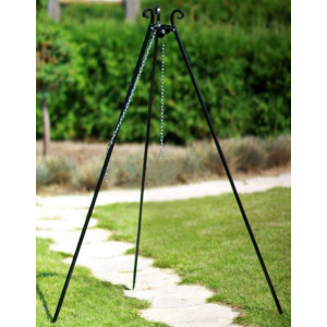 Kolmijalka 180 cm kahdella grilliritilällä ⌀ 80 cm + ⌀ 40 cm Cook King