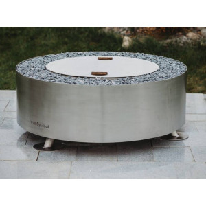 Ulkotulisija GrillSymbol Luna Silver Ø 119 cm