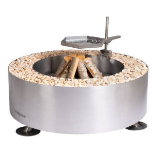 Ulkotulisija GrillSymbol Luna Silver Ø 119 cm