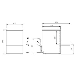 Astianpesukone Diamond DC402/6, 400x400 pesukoreille