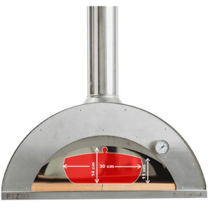 Pizzauuni ulkokäyttöön GrillSymbol Pizzo-inox