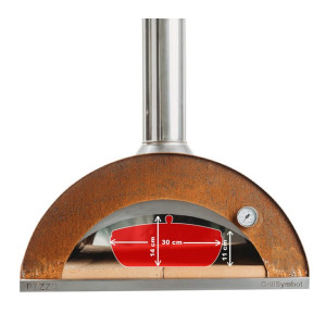 Pizzauuni-setti ulkokäyttöön GrillSymbol Pizzo