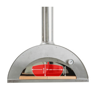 Pizzauuni-setti ulkokäyttöön GrillSymbol Pizzo-XL-inox