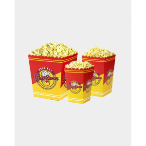 Popcorn pahvirasia 2,9 litraa 300 kpl laatikko
