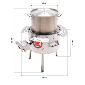 Keittokattila kaasulla GrillSymbol SOS-36, 36L