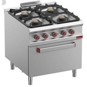 Kaasuliesi + 400V  GN 2/1 uuni Diamond G9/4BFE8-N