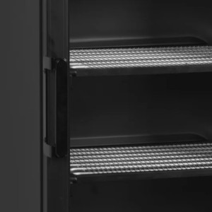 Pakastekaappi lasiovella Tefcold UFSC371GCP Black