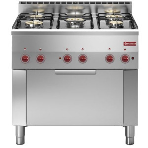 Kaasuliesi + 230V  GN 1/1 kiertoilmauuni Diamond G60/5BFEV9-N