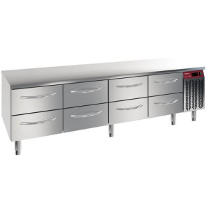 Kylmätyöpöytä Diamond N77/R420G-9F vetolaatikoilla